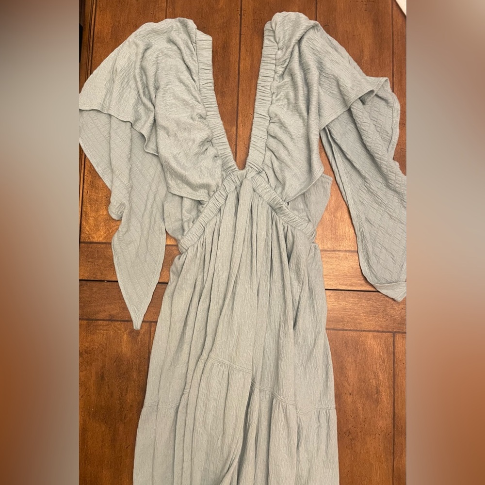 Free People La La Maxi in dream blue, size xsmall